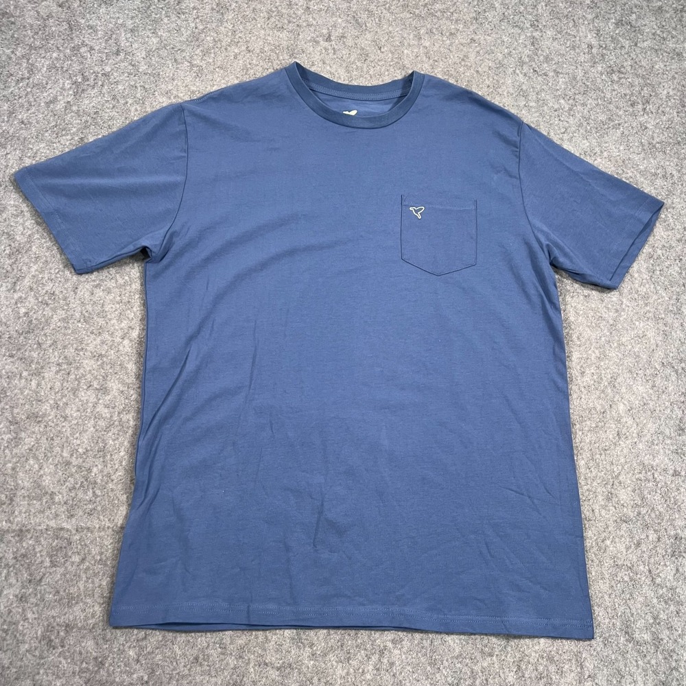 Birddogs Blue Short Sleeve Crew Neck Jersey Knit Pocket T-Shirt Men's Size XL‎